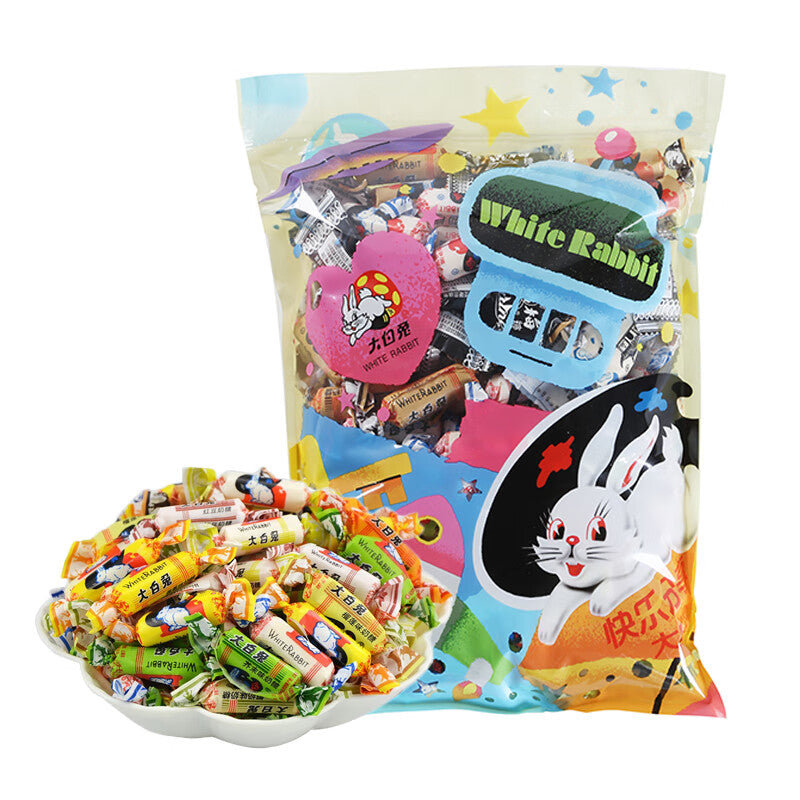 Lapin Blanc Bonbons Crémeux Saveurs Assorties 500g