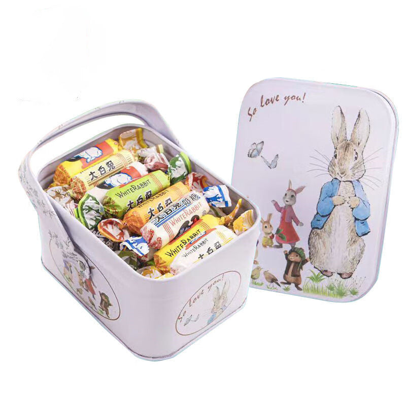 Bonbons crémeux au lapin blanc Saveurs assorties dans un emballage en étain de qualité supérieure 120g