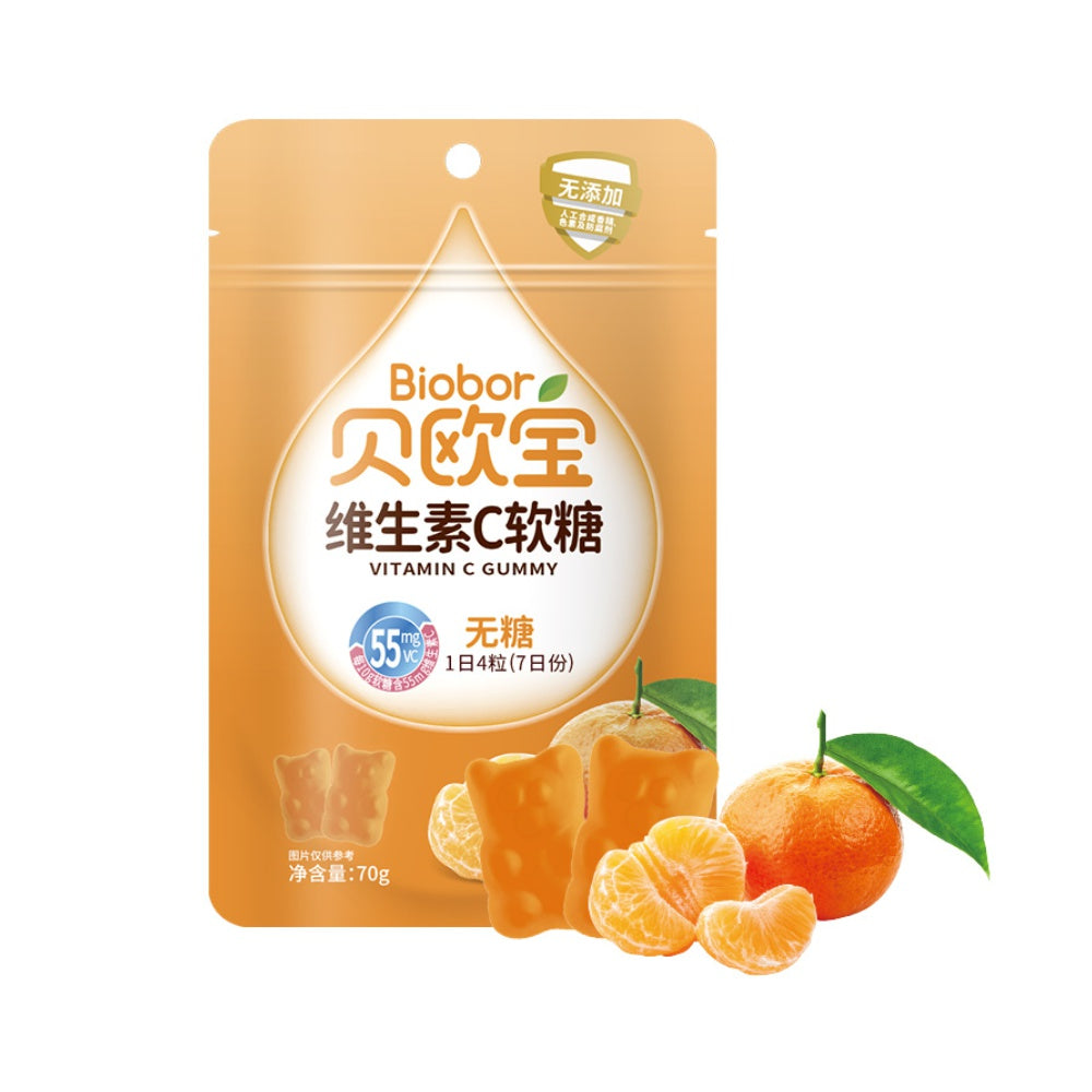 Délicieux Biobor Vitamine C Gommeux au goût d’agrumes 70g