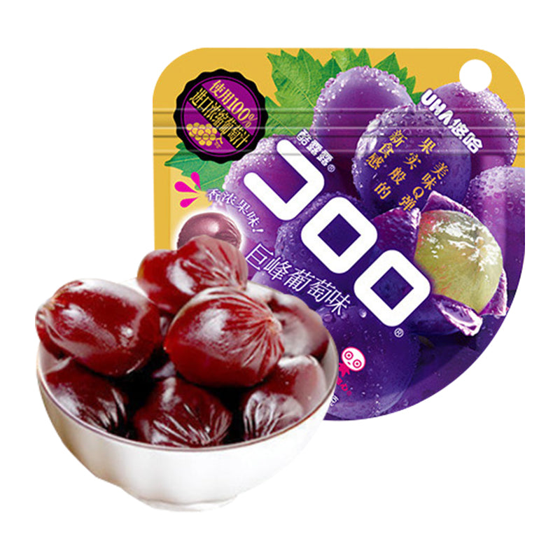 UHA Kororo Saveur Raisin Bonbons Gélifiés 52g