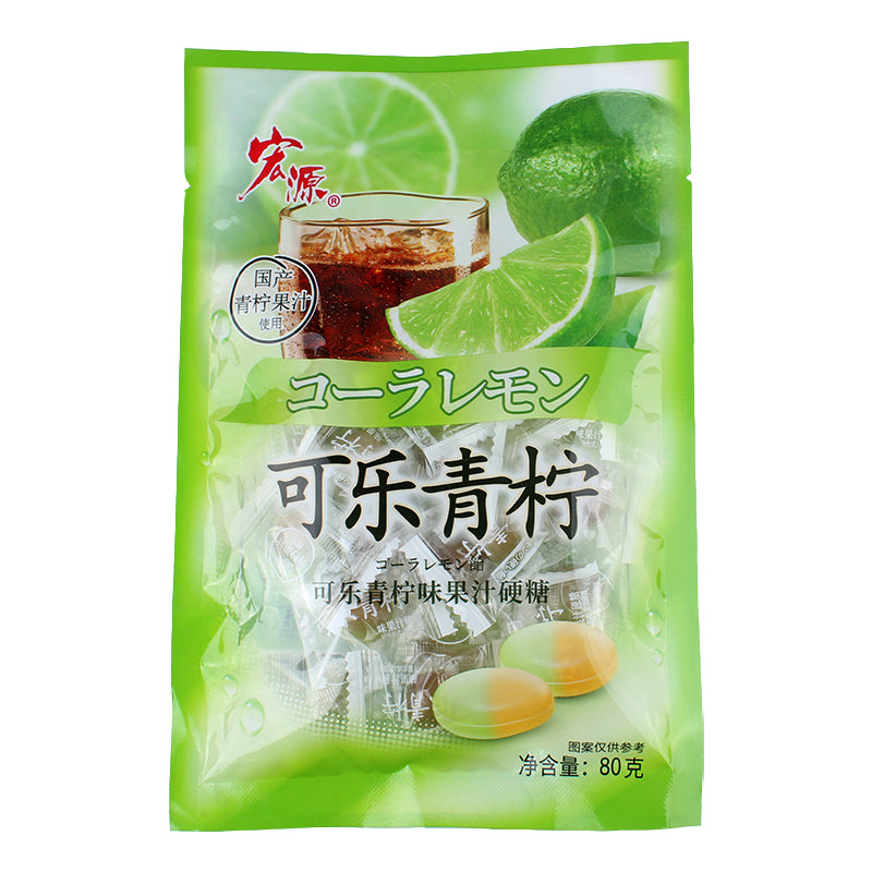 Délicieux Hongyuan Cola & Citron Vert Saveur Hard Candy 80g