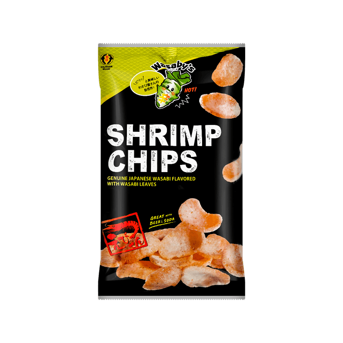 KinjirushChips de crevettes de marque i Saveur Wasabi fraîche 56,6 g | Snacksgift